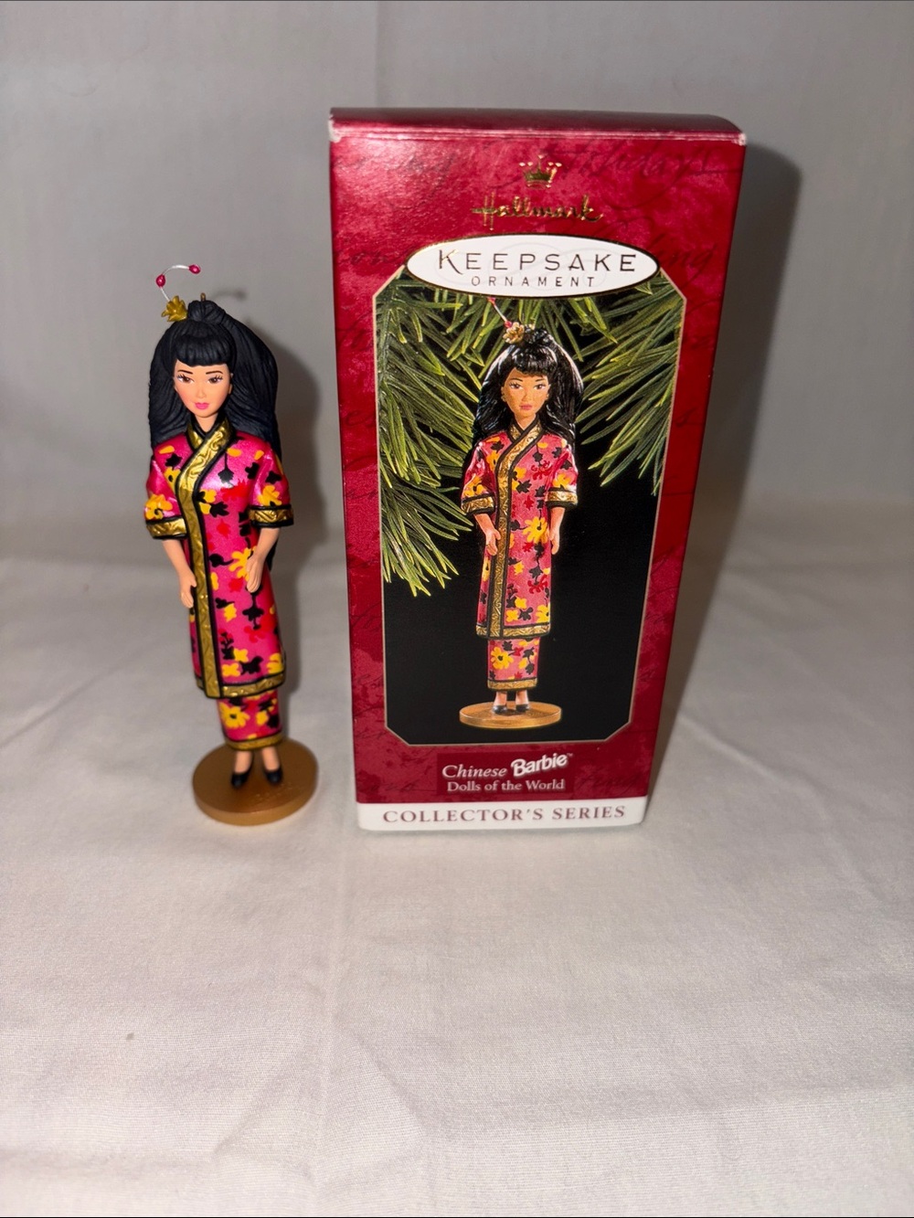 Hallmark Keepsake Chinese Barbie Ornament Dolls of the World 1997